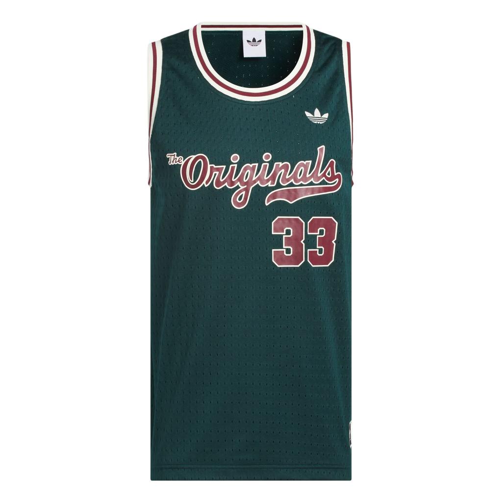 Adidas Originals Basketball Jersey Loose Comfortable Round Neck Pullover Sleeveless Basketball Vest Unisex Tops JM9954