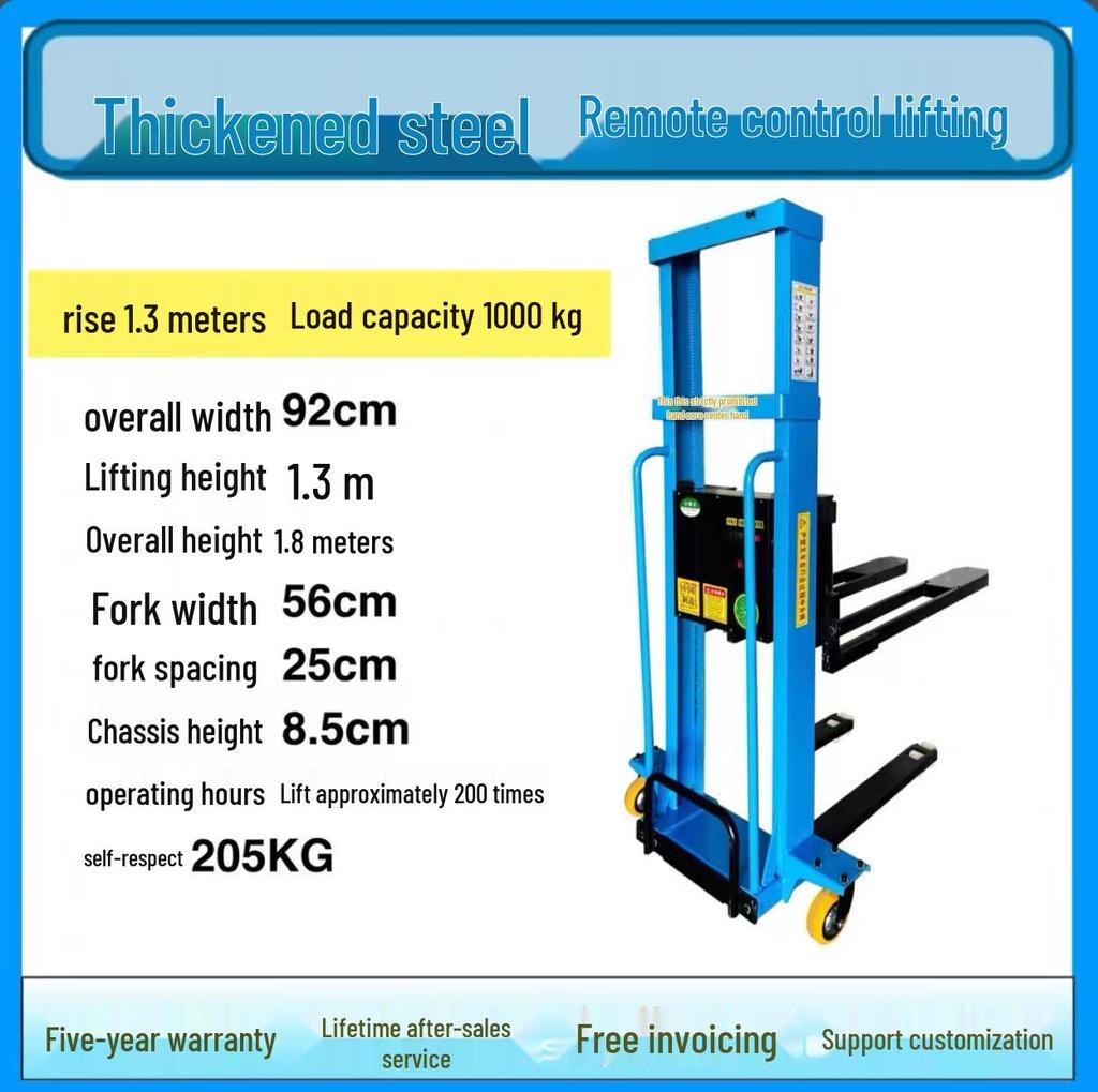 Manual Forklift: Vehicle Lifting & Stacking Pallets for Loading/Unloading