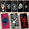 Rock and Roll Skull Case For Samsung Galaxy S23 S22 S21 Ultra S20 FE Note 20 Ultra S8 S9 S10 Note 10 Plus Cover