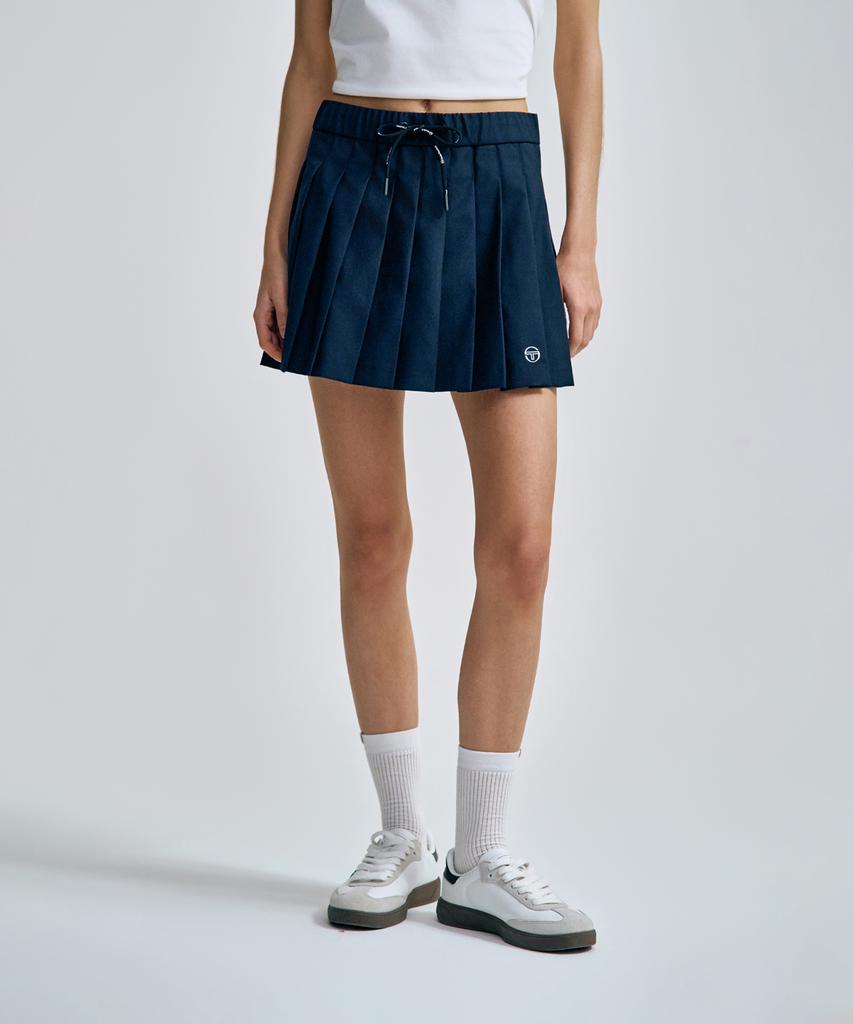 Женская классическая юбка SERGIO TACCHINI с завязками (военно-морской флот)