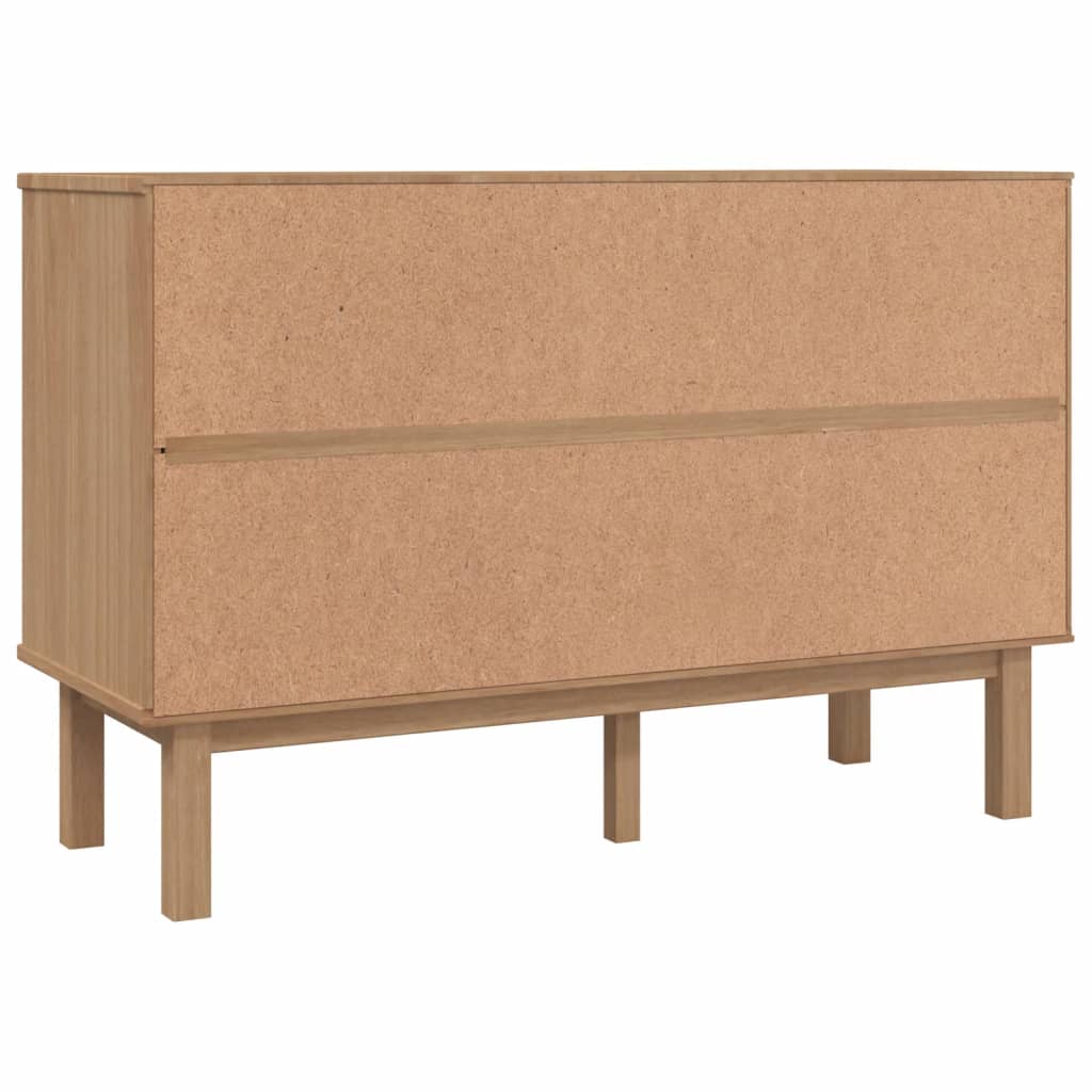 Vidaxl Szafka Z Szufladami Otta, Brązowo-Szara 111X43X73,5 Cm, Sosna