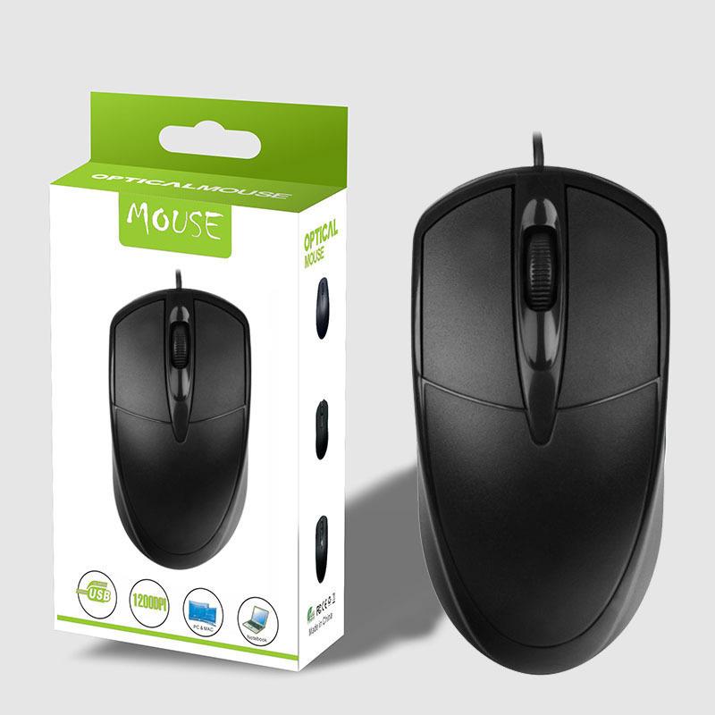 Игровая мышь для киберспорта, проводная, с подсветкой, USB-интерфейс для компьютера, для офиса, черно-белая, несколько типов на выбор
