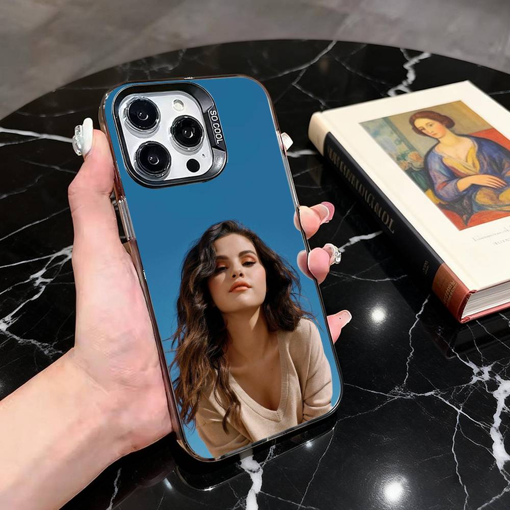 S-Selena Sweet G-Gomez-SG Чехол для телефона для iPhone 17,16,15,14,13,12,11 Plus,Pro Max,XS, Цветной Серебристый Черный Чехол