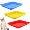 3 шт. лоток для кошачьего туалета 17,3X13,3X2,2 дюйма открытый лоток для кошачьего туалета для котят для кошек кроликов морских свинок мелкие принадлежности для домашних животных, 3 шт.