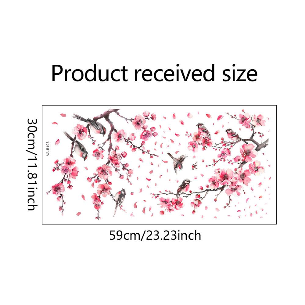 Двусторонняя красочная наклейка на стену с изображением бабочек и цветов, электростатическая паста, паста для оконного стекла, видимая декоративная наклейка на стену
