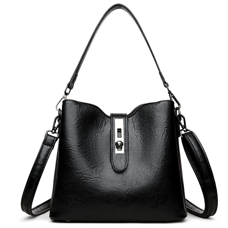 2025 новая универсальная наплечная сумка-мессенджер большой вместимости, модная сумка-ведро