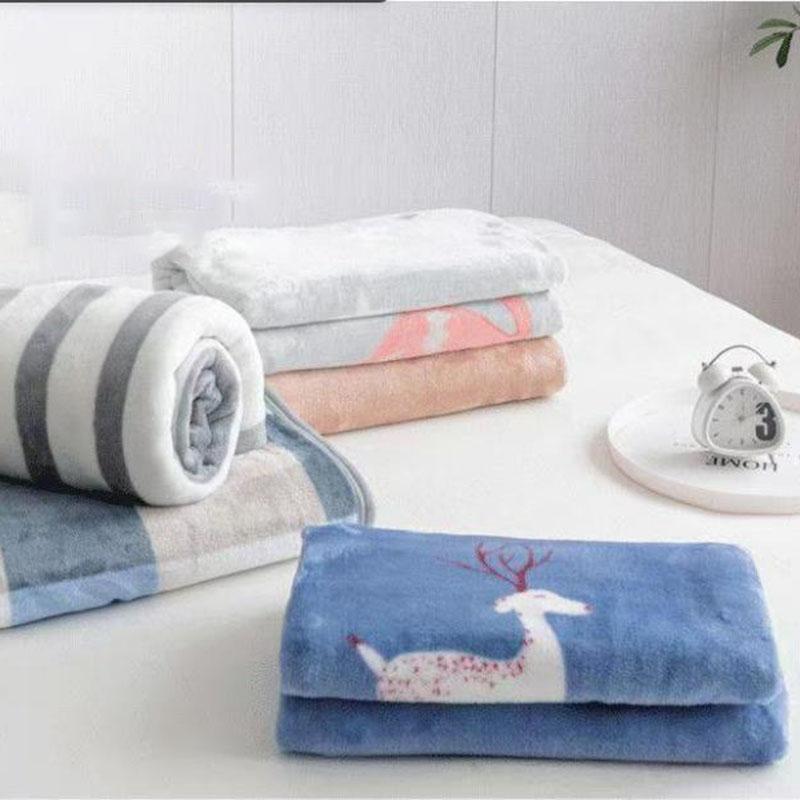 Двусторонние флисовые простыни, осенне-зимние теплые фланелевые простыни, более толстые одеяла для детей и взрослых