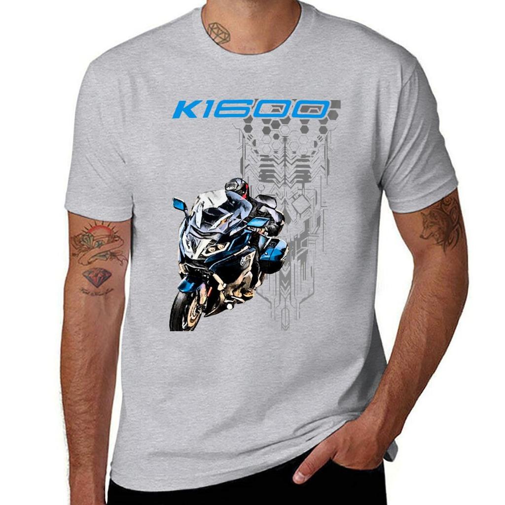 K1600 GT Touring Футболка с черепом для мужчин, тяжеловесов, дешевые вещи, одежда больших размеров, компрессионная футболка для мужчин