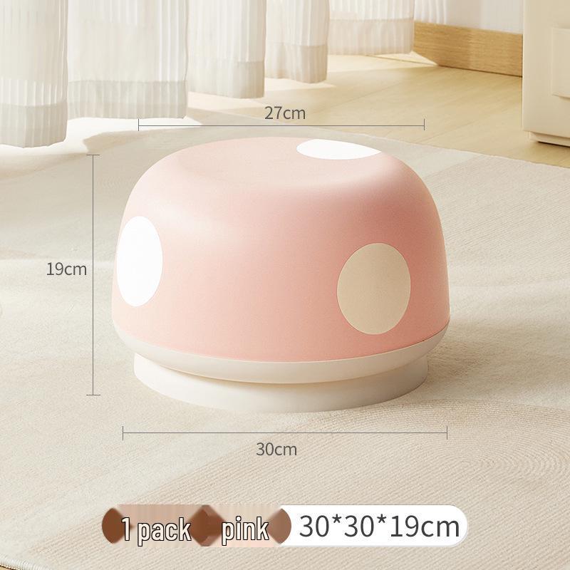 Mushroom Stool - Cute Children's Shoe Changing and Side Table Stool for Home Entrance and Hallway.