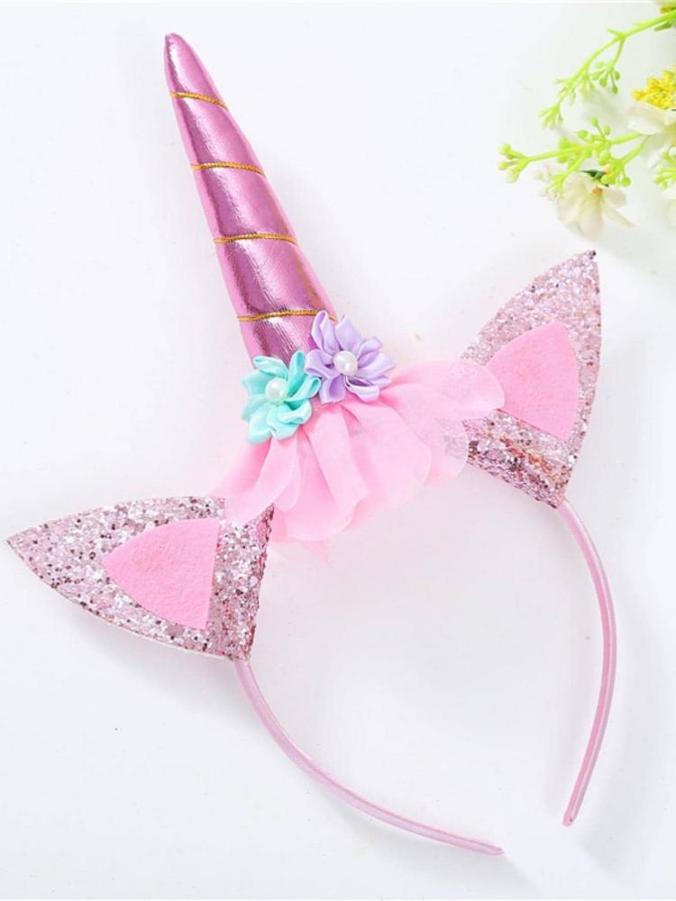 1pc Unicorn Headband, Birthday Party, Cartoon Plastic Headwear, Home Decor, Party Party Decor