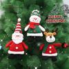 Navidad  Christmas Decoration Plaid Christmas Pendant Christmas Tree Pendant Bead Leg Pendant  Xmas Tree Decor Figurine Ornament