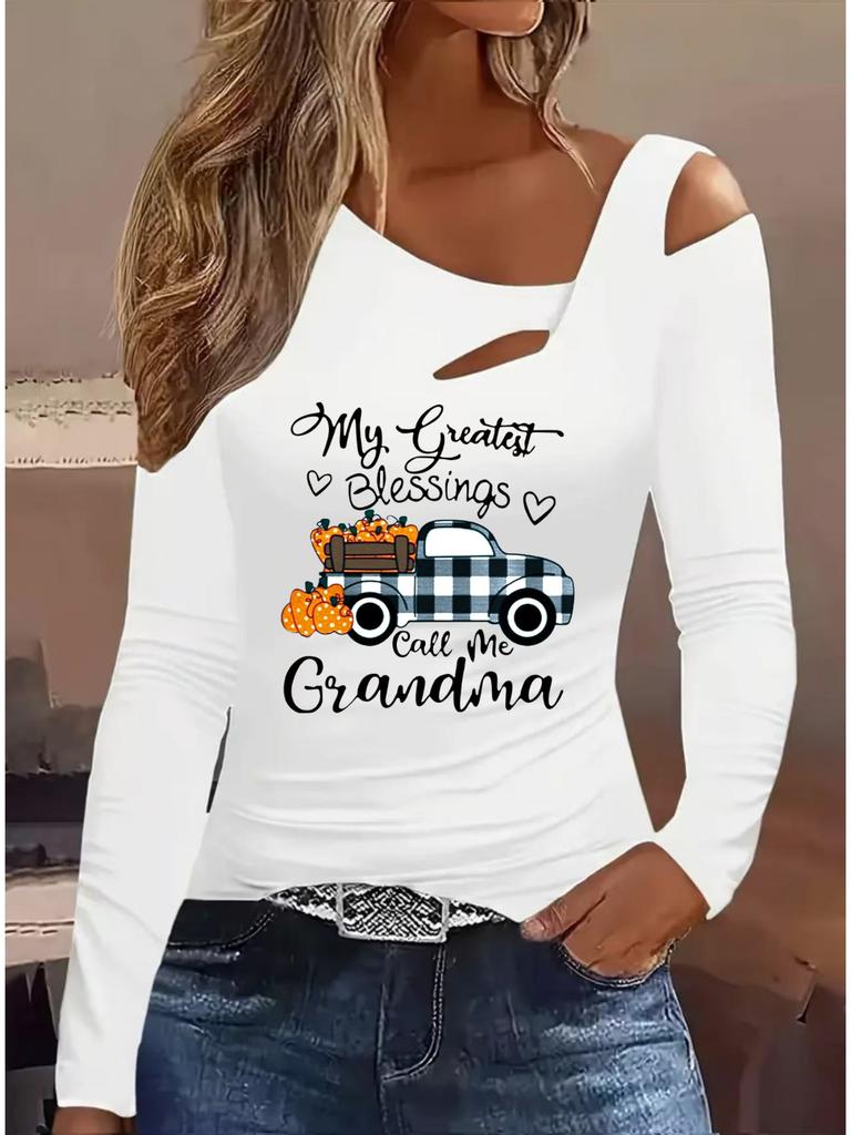 Fashion Painting Blouses Long Sleeved T Shirts Casual Skirt Tops