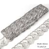 10yards/lot Multi-Color Lace Trim Fabric 40MM Embroidered Net Lace Trim For Sewing Decoration DIY Embroidered Lace Ribbon