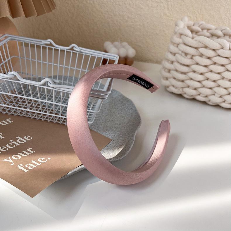 Однотонные широкие обручи для волос, повязки для волос для женщин, модные аксессуары для волос, повязки для волос для девочек, милые повязки на голову из губки, головные уборы