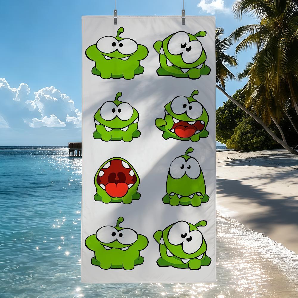 Аниме o-o-Om fun Nom Stories Полотенце Быстросохнущие Пляжные полотенца Подходят для Бассейнов Кемпинга Йоги И Тренажерного зала
