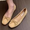 Модные весенние балетки женские лоферы туфли мелкие с бантом повседневные сандалии модное платье лолиты женская обувь тренд 2025 года для ходьбы женские zapatos