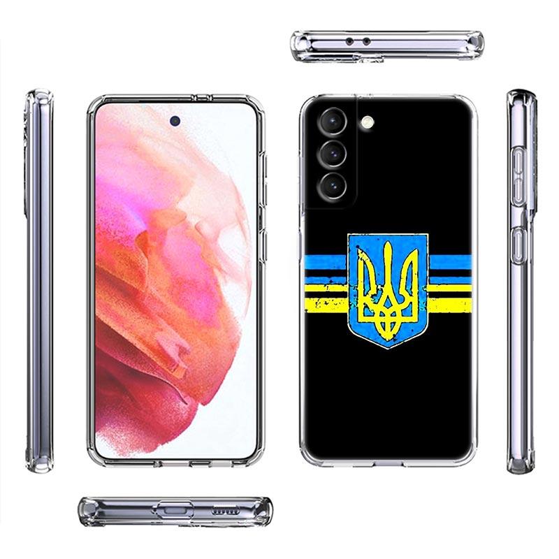Прозрачный силиконовый чехол с флагом Украины для Samsung Galaxy S21 S20 FE S22 Ultra S10e S10 S9 Plus 5G, мягкий чехол для телефона, чехол для Украины