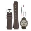 Sibehill 20mm Replacement Silicone Watch Band for Omega and X, Swatch, MoonSwatch, Speedmaster.