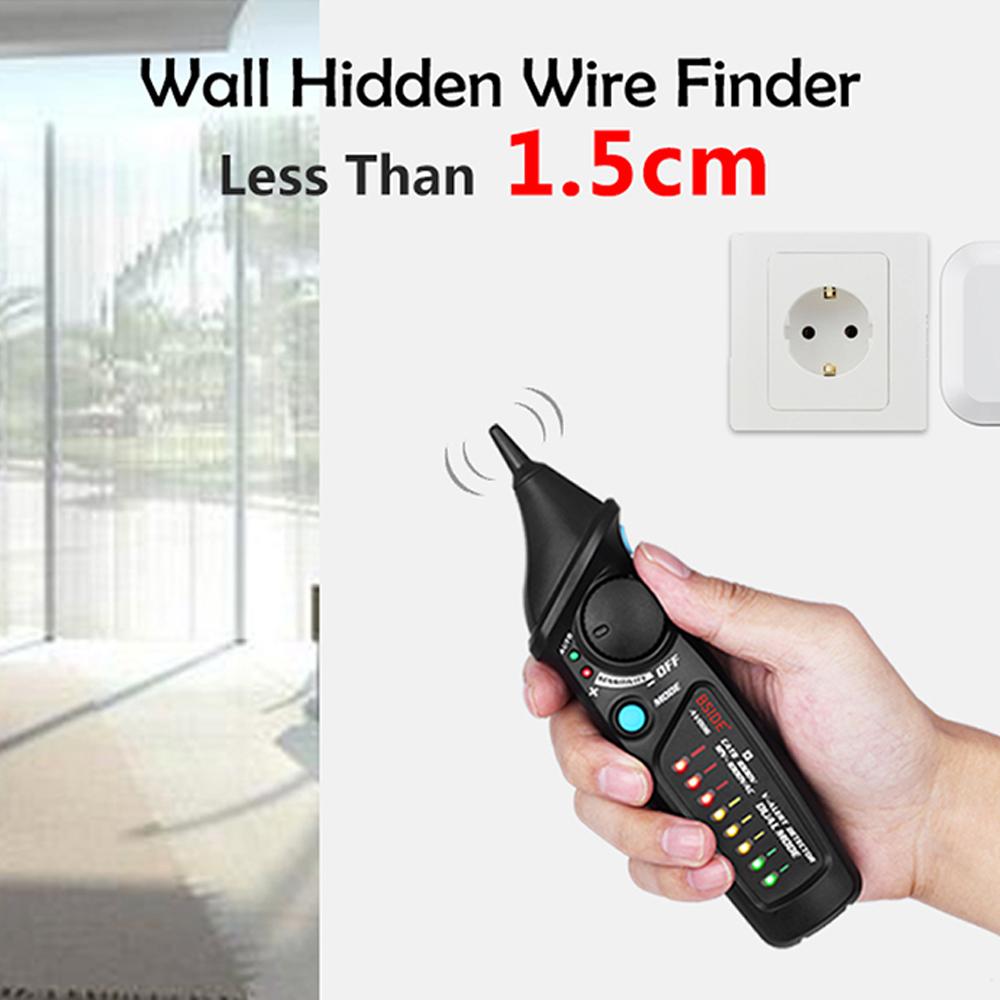 BSIDE Non-Contact Voltage Detector Tester Indicator Profession Smart Test Pencil Live/phase Wire Breakpoint NCV Continuity Meter