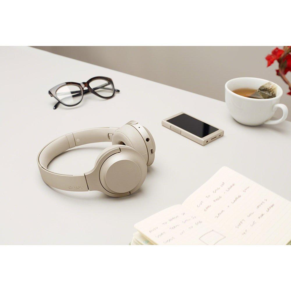 Sony on 2 Mini Wireless Wireless Audio Up to 24 Hours Continuous with 2017 360 Reality Audio Pale Gold N h.ear WH-H800 Headphones