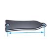 Xtahdge 2-Hole Bell-Shaped PVC Truss Rod Cover Plate with Scroll Plate for Gibson LP, SG, Flying V, ES Guitars (Black)