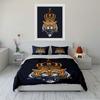 King Tiger Crown Design Bedding set (1 duvet cover, 2 pillowcases, duvet not included)