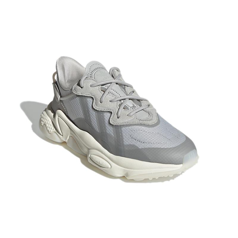 Adidas Оригинальные Ozweego J Износостойкие Низкие Спортивные Повседневные Кроссовки Серые Подростковые H04130