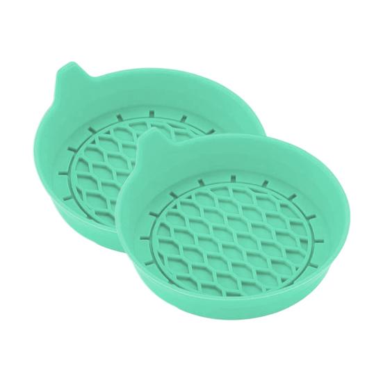 2Pcs Car Coasters Silicone Drink Cup Holder Protector with Handle Design Easy To Clean Car Water Coaster