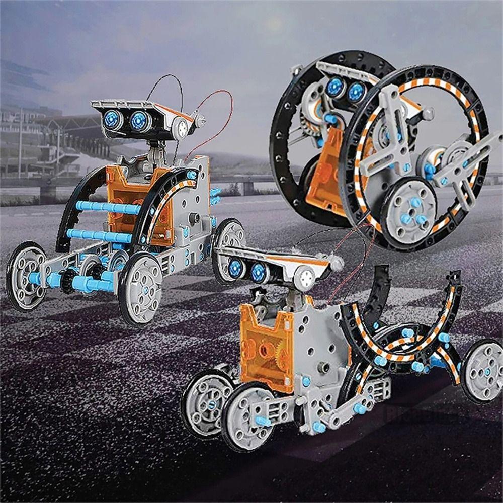 12 in 1 Science Experiment Toy DIY Building Education Robots Solar Robot Toy  Kids Toy