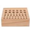 Leather Craft Tool Holder 46 Holes Strong Wood Reasonable Design Wooden Punch Tool Stand