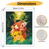 disney the lion king simba timon pumbaa digital oil painting hand painting kit diy home decoration