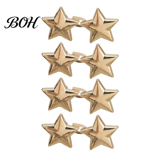 No Sew Waist Cincher 4 Pairs Star Tightener Pins, Pants Anti-slip Tightener, Detachable Metal Adjusters for Jeans Skirts Dresses Skirt Clip Adjustable