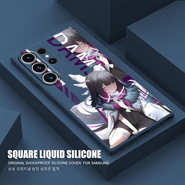 Квадратный жидкий чехол для Samsung Galaxy Note 20 Ultra Note 10 Plus 8 9 S20 S22 S23 Ultra S21 Luxury Genshin Impac Peoples