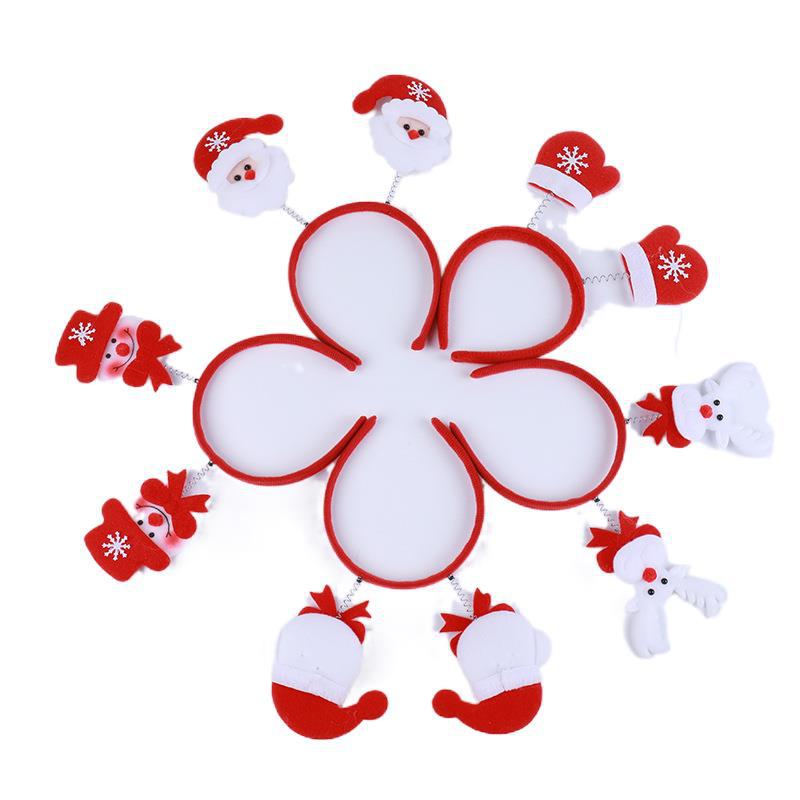 Christmas Luminous Adult Children's Decorative Headband Santa Claus Snowman Deer Luminous Headband Decoration Children's Gift