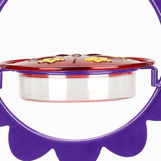 Кормушка для колибри, подвесная, наружная, цветочный дизайн, кормушка для диких птиц, нектар, ров для муравьев, для декора патио на заднем дворе