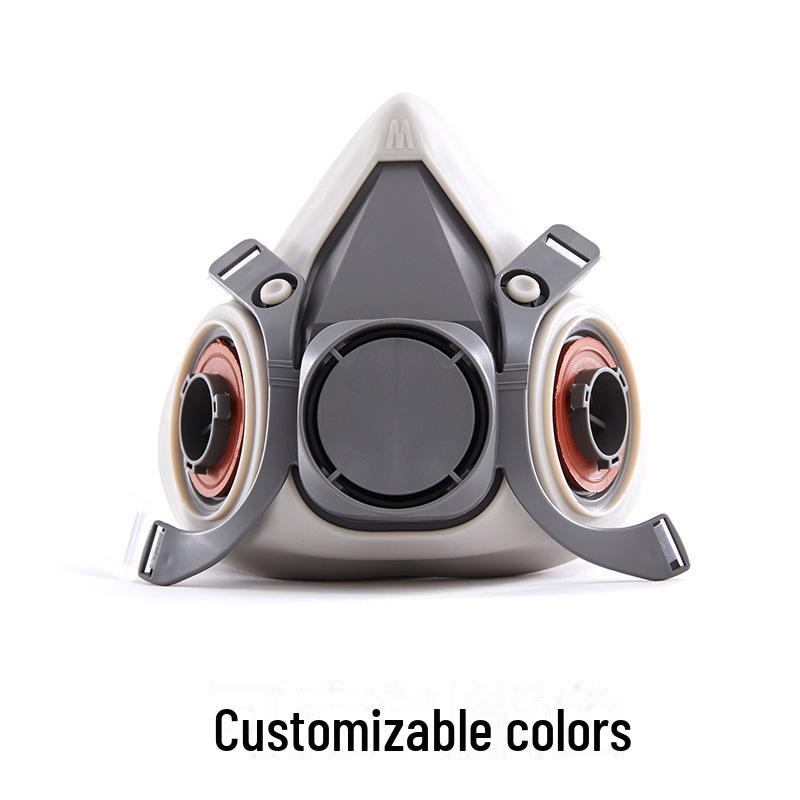 Промышленный противогаз Puda 410 - Защита от органических паров, химикатов, распыляемой краски и пыли (Модель 6200)