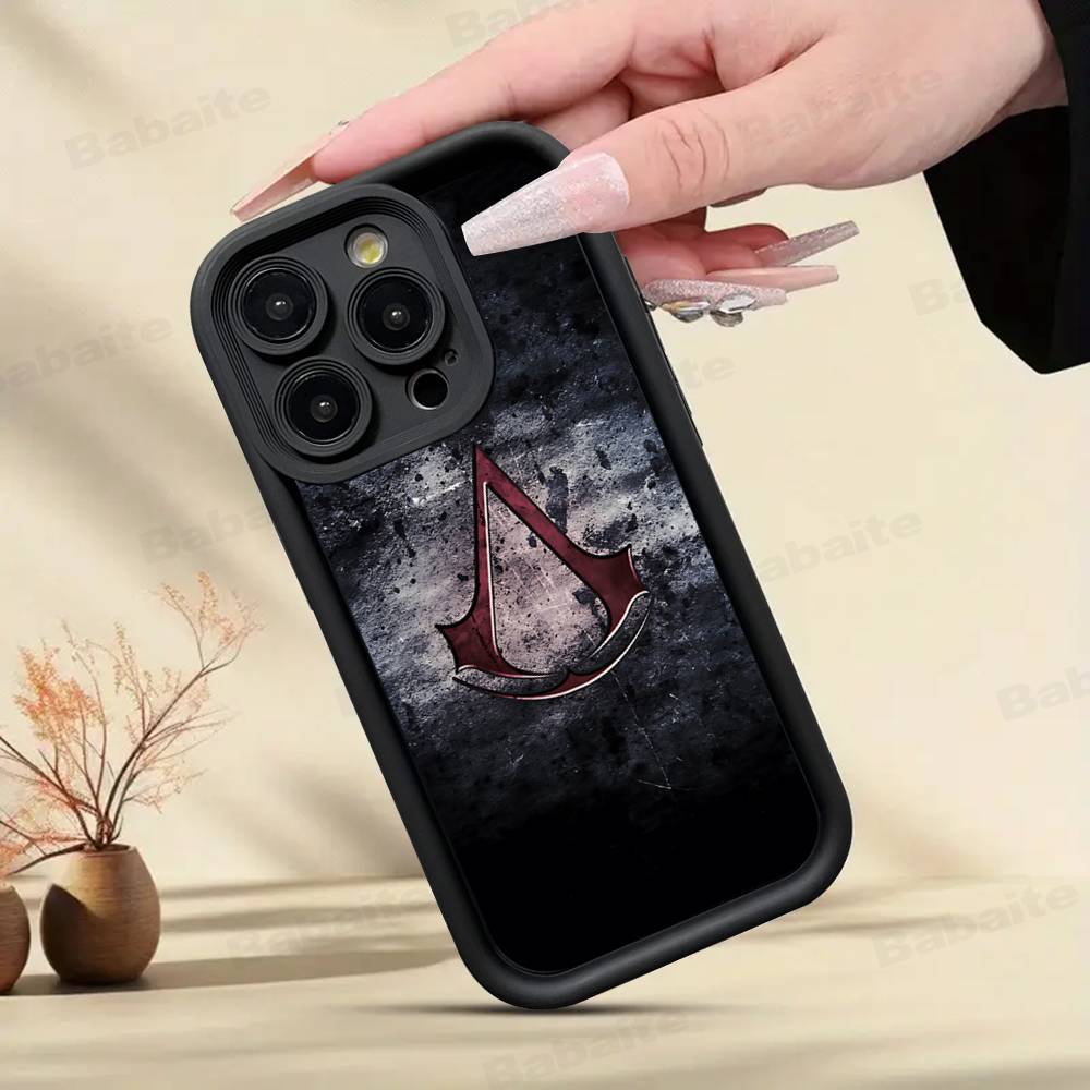 Чехол для игрового телефона A-Assassin S -Creed для iPhone 17 16 15 14 13 12 11 Pro Max Mini Plus Мягкая задняя крышка из ТПУ
