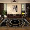 Black Luxury Decoration Home Marble Carpet Non-slip Chinese Style Large Area Rugs Washable Large Rug Parlor Bath mat Living Room