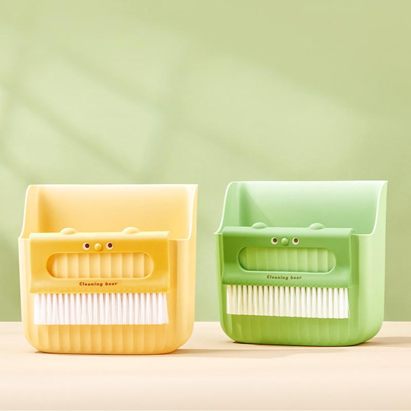 Desk Cleaning Kit Keyboard Cleaning Brush Mini Brooms Dustpans Set Garbage Dust Brush Home Desktop Accessories