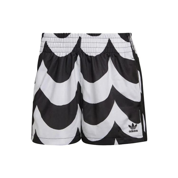 Adidas Originals MARIMEKKO Casual Shorts Women's Black White (Unisex) Casual Shorts H20477