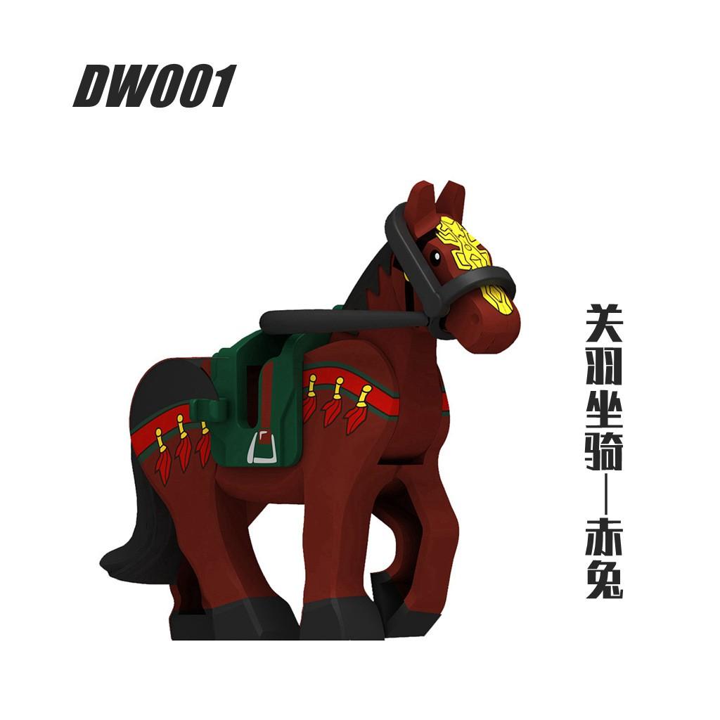 Three Kingdoms War Horse Building Blocks Accessories Mini Figures DW001-006