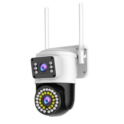Двухлинзовая 2,4G WiFi Мобильный телефон Удаленный HD Ночное видение Уличная 360° Камера наблюдения