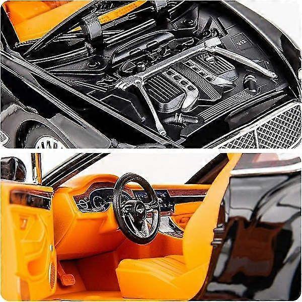1/24 Bentley Continental Gt Model Car Alloy Diecast Toy Car Collectible Pull Back Toy Vehicle With Sound And Light Door Can Be Opened