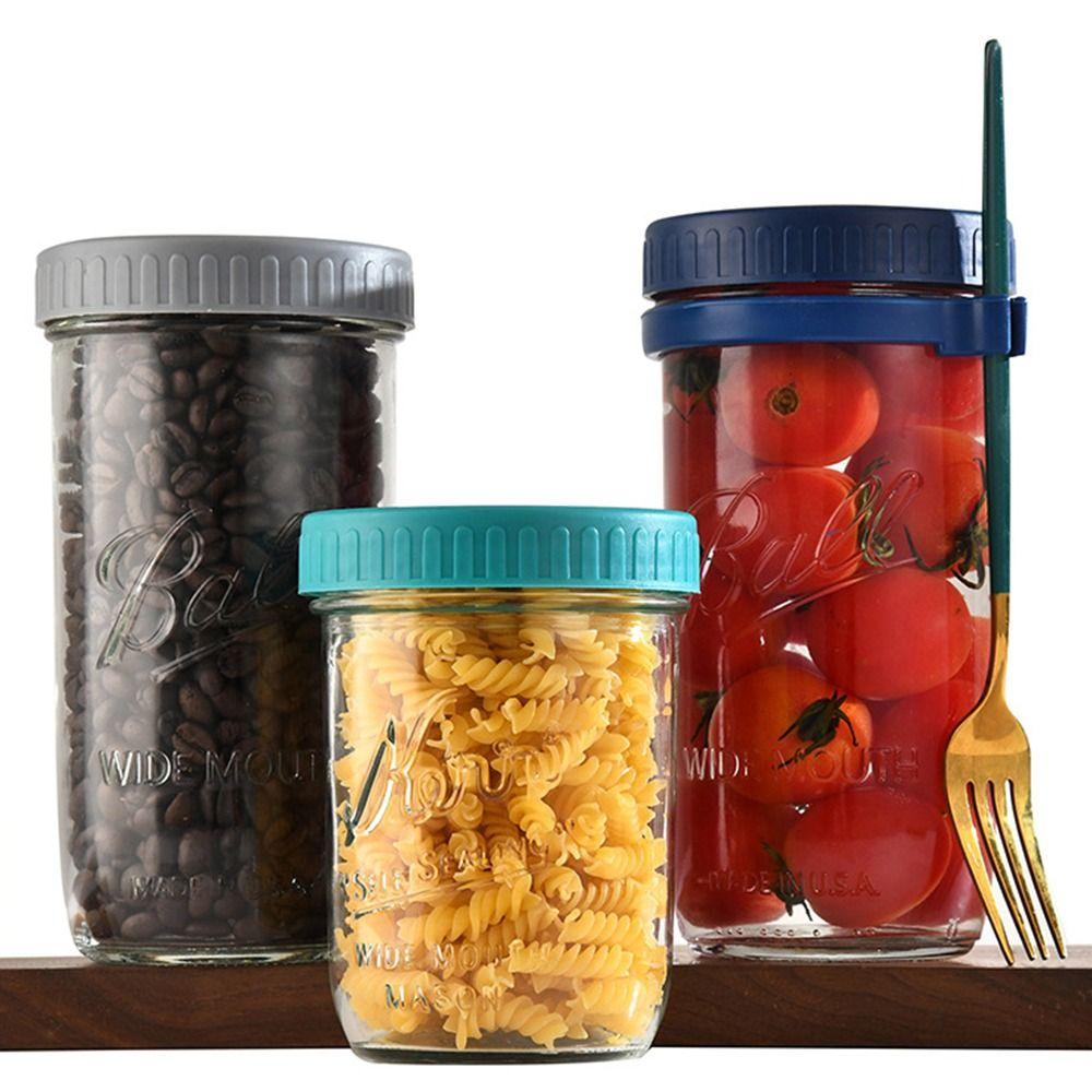 6 шт. Пластиковый кухонный инструмент Многоразовая крышка для банки Мейсона Уплотнитель Крышка для бутылки Хорошая герметичность 70 мм 86 мм