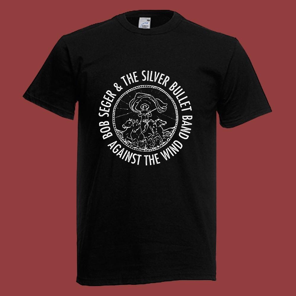 Bob Seger & The Silver Bullet Against The Wind Men's Black Size S-5XL