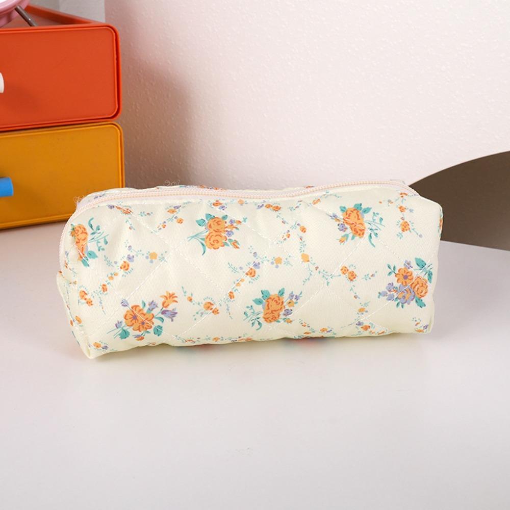 Cotton Pencil Case Portable Stationery Pouch Zipper Design Pen Bag  Back To School Gift
