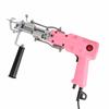 Розовый набор для тафтинга ковров с регулировкой ручки на 360 градусов, простой в эксплуатации пистолет для тафтинга ковров с резаным ворсом