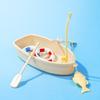 Mini Fishing Boat Model Plastic Fish Tank Landscape Floating Plastic Boat  Fish Tank Decor