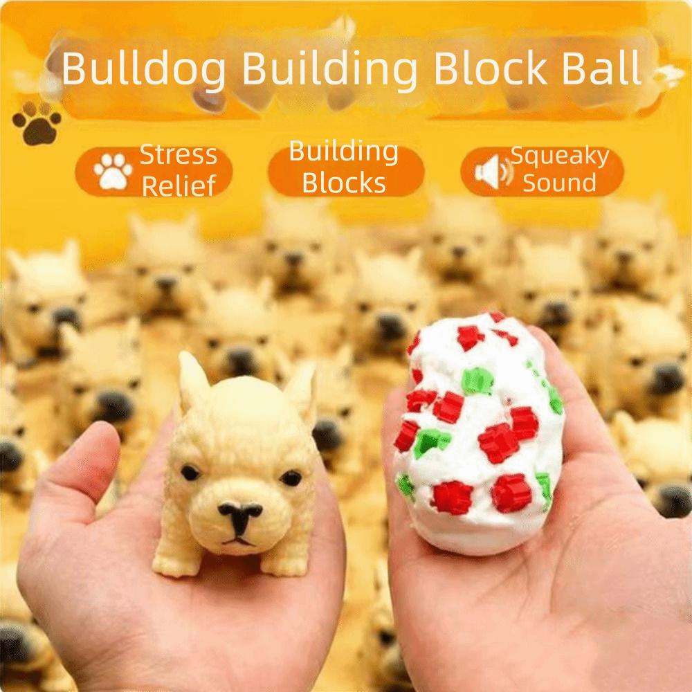 Handmade Dag Cat Squishy Finger Relax Crunchy Fidget Toy Building Block Squishy Adult Kids