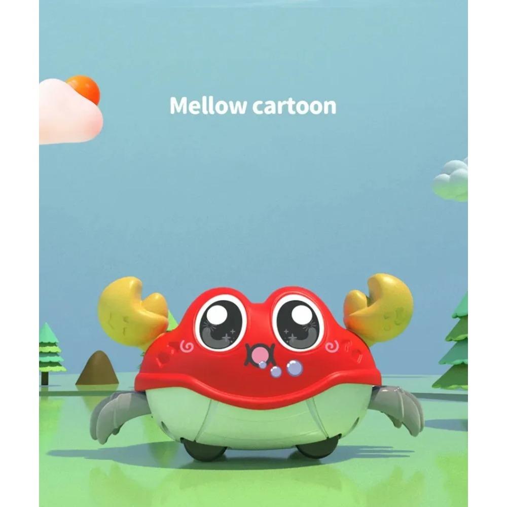 Инерционный ползающий краб, питомец, сенсорная игрушка для развития ребенка, мультяшный милый малыш, интерактивная игрушка для ходьбы Монтессори, подарок на 1, 2, 3 года